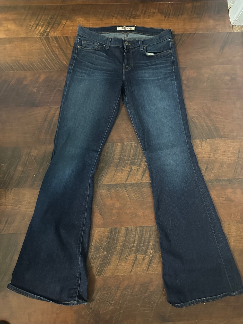 J Brand Dark Blue Flare Jeans
